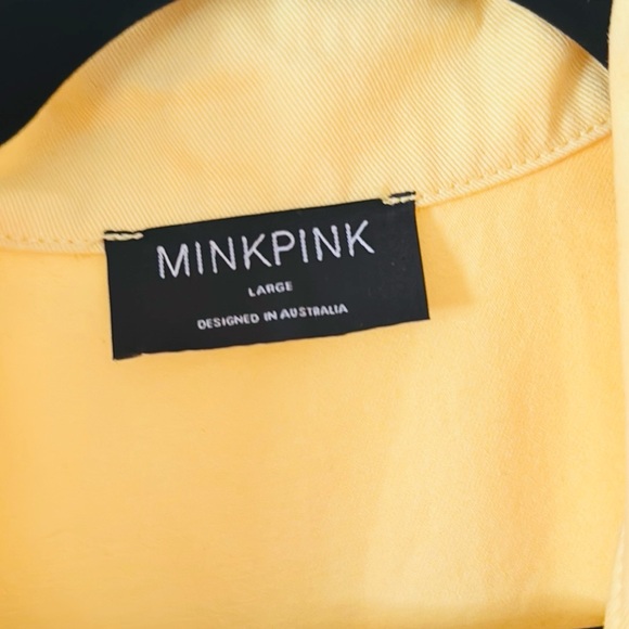 MINKPINK Ayla Scalloped Playsuit-Pineapple - Picture 2 of 7